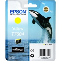 Epson T76044010 blækpatron 25.9 ml., gul