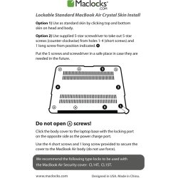 MacBook Air 13.3'' sikkerhedskabelslås