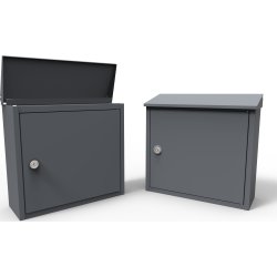 Allux 400 Postkasse, antracit