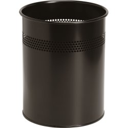 Twin Metal Papperskorg 15 liter, svart