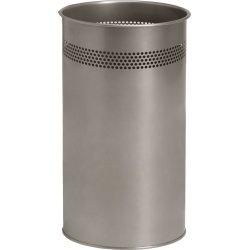 Twin Metal Papirkurv | 21 liter | Sølv