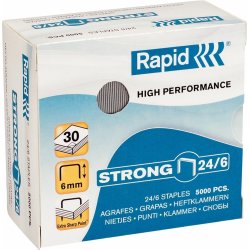 Rapid Strong Hæfteklamme | 24/6 | 5000 stk.