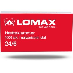Lomax Hæfteklamme | 24/6 | 1000 stk.