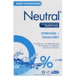 Neutral Storvask vaskepulver, hvid og kulørt, 9 kg