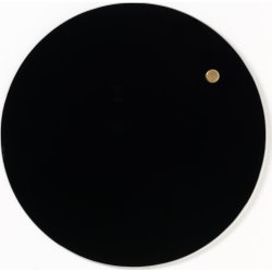 NAGA magnetisk cirkel glastavle, 25 cm, sort