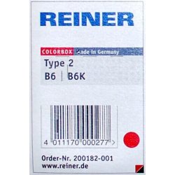 Reiner B6K Stempelpude | 6 tal | Rød