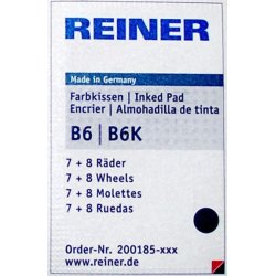Reiner B6K Stempelpude | 8 tal | Sort
