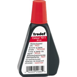 Gummistämpelfärg Trodat 7011 28 ml Röd