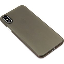 Twincase skal till iPhone X, transparent svart