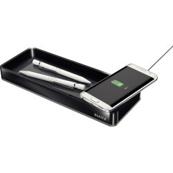 Leitz Dual Penneholder m. oplader, sort