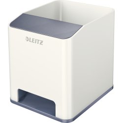 Leitz WOW Penneholder, hvid/grå