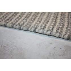 Pilas tæppe, 80x250 cm., silver