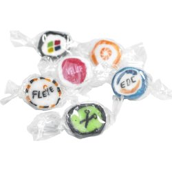 Logobolcher med eget logo, ca. 32 kg