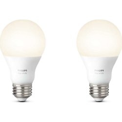 Philips HUE 9W A60 E27 dobbeltpakke, hvid