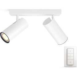 Philips HUE Buratto 2 x GU10 spot, hvid + kontakt
