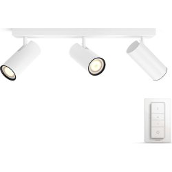 Philips HUE Buratto 3 x GU10 spot, hvid + kontakt