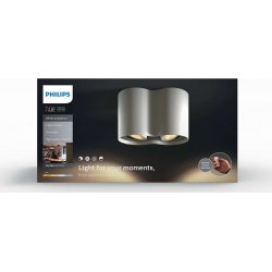 Philips HUE Pillar GU10 2x spotlys, hvid + kontakt