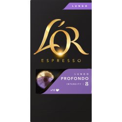 L'Or Lungo Profondo Kaffekapsler, 10 stk.