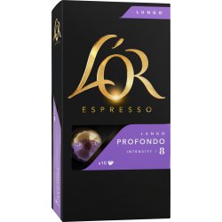 L'Or Lungo Profondo Kaffekapsler, 10 stk.