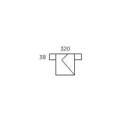 Allux 250 Postkasse, sort m. rustfri front