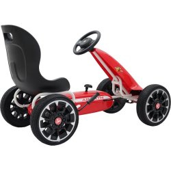Abarth pedal-Gokart med gummidæk, rød