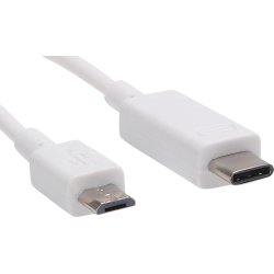 Sandberg USB-C til Micro USB kabel, hvid (1m)