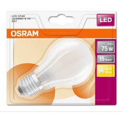 Osram Retro LED Standardpære mat E27, 7,5W=75W