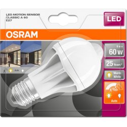 Osram LED Standardpære E27, 9W=60W, motion sensor