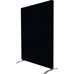 Easy skærmvæg H125xB100 cm sort, inkl. ben