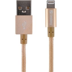 Sandberg Lightning Excellence kabel, guld (1 m)