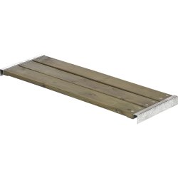 Bänk för planteringslådor Plus Cubic 120cm Gråbrun