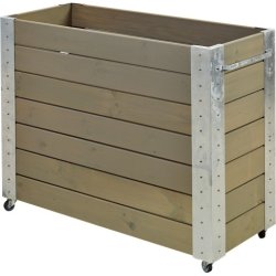 Plus Cubic Blomlåda 120x50x95 cm, Gråbrun