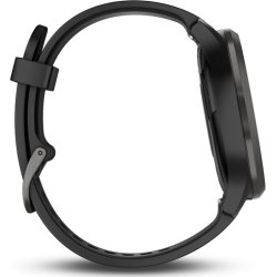 Garmin vívomove® HR hybrid-smartwatch, sort (L)