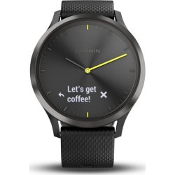 Garmin vívomove® HR hybrid-smartwatch, sort (L)