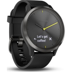 Garmin vívomove® HR hybrid-smartwatch, sort (L)