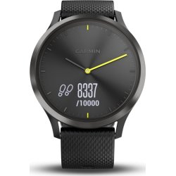 Garmin vívomove® HR hybrid-smartwatch, sort (L)