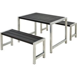 Plus Café plankset, L. 127 cm, Svart