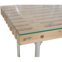 Glasskiva med polerad kant 137,5x75,5 cm 6 mm