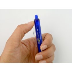 Pilot Frixion Clicker kuglepen, 0,7 mm, blå