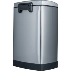 Pedalspand 12 L, mat stål