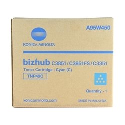 Lasertoner Konica Minolta C 3851 TNP49C Cyan 12 00