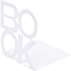 Mayland Bogstøtte 12,5 x 14 cm, 2-pak, hvid