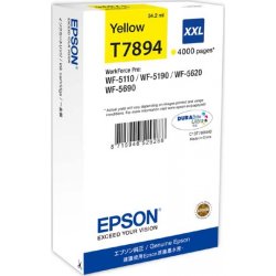 Bläckpatron Epson T7894/C13T789440 XXL Gul 4000 s
