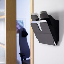 Durable FP Brochureholder | 2 | A4 tværf. | Sort