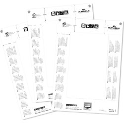 Durable Bordskilt indstik | 61x210 mm | 20 stk.