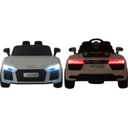 El-drevet Audi R8 Spyder mini-bil, hvid