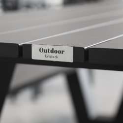 Outdoor Havemøbelsæt i aluminium, 6 pers.