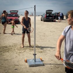 SchmidtDeluxe Stangtennis med mobil parasolfod