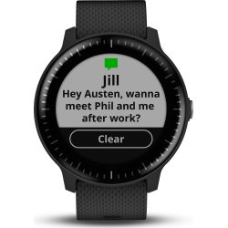 Garmin vívoactive® 3 Music, sort med stål