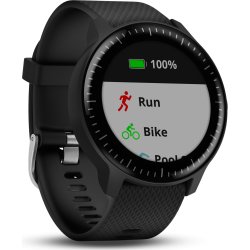 Garmin vívoactive® 3 Music, sort med stål